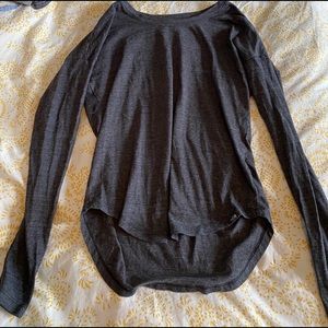 North Face grey long sleeve tee